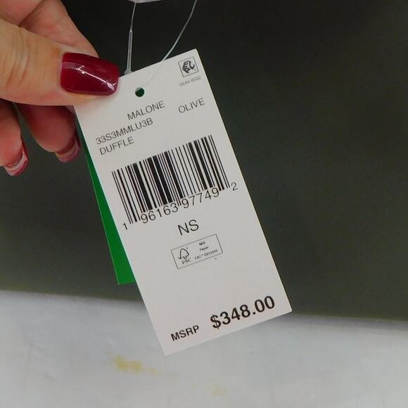 Michael Kors New Logo Duffle Bag Malone Olive Travel Weekender Bag New - Picture 5 of 12